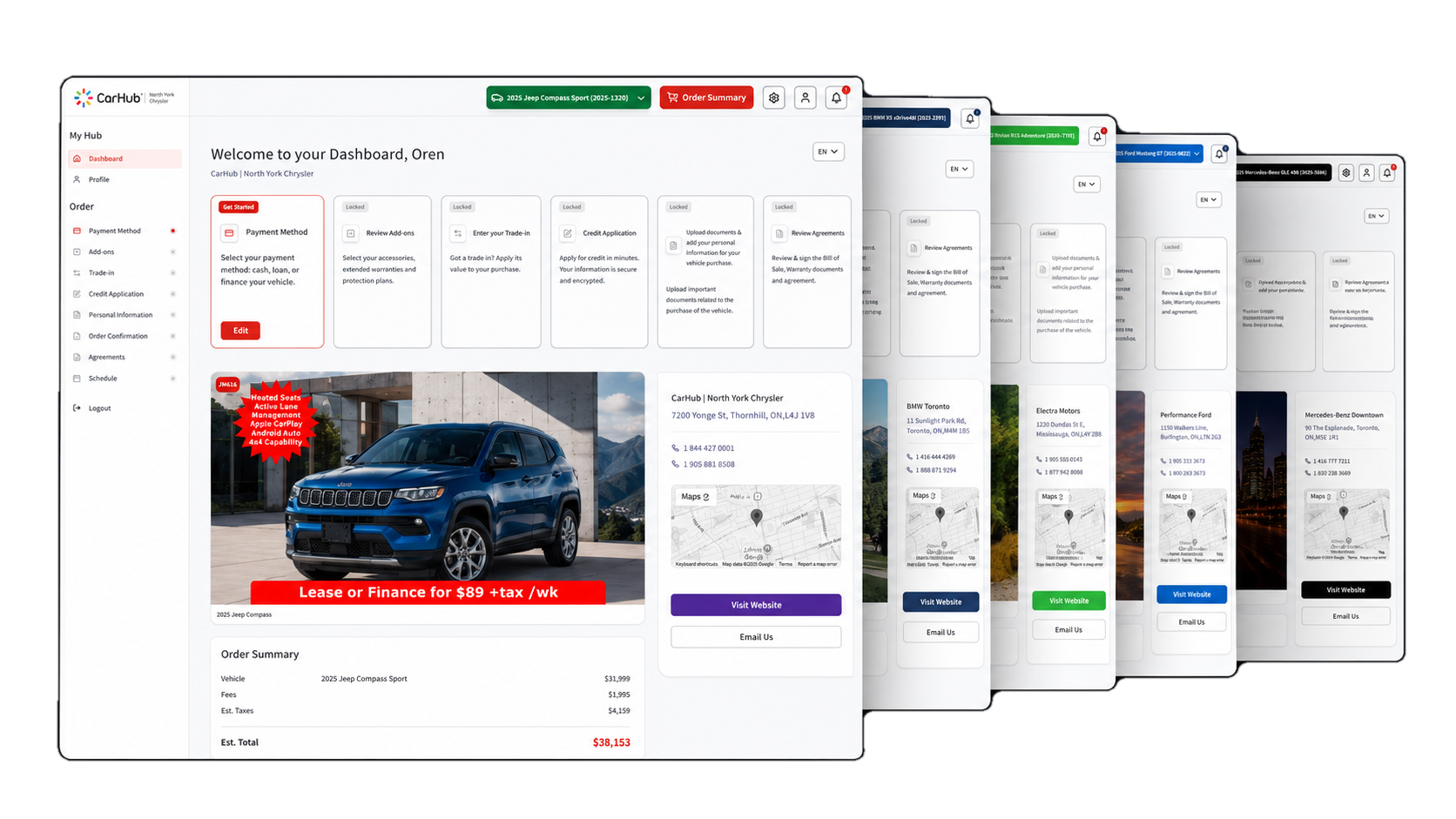 Dealer dashboard